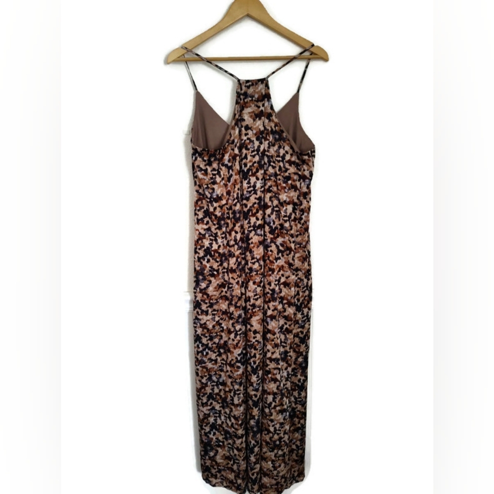 Nicole Miller Beautiful Artsy Spaghetti Straps Maxi Dress Size Large - Picture 2 of 4